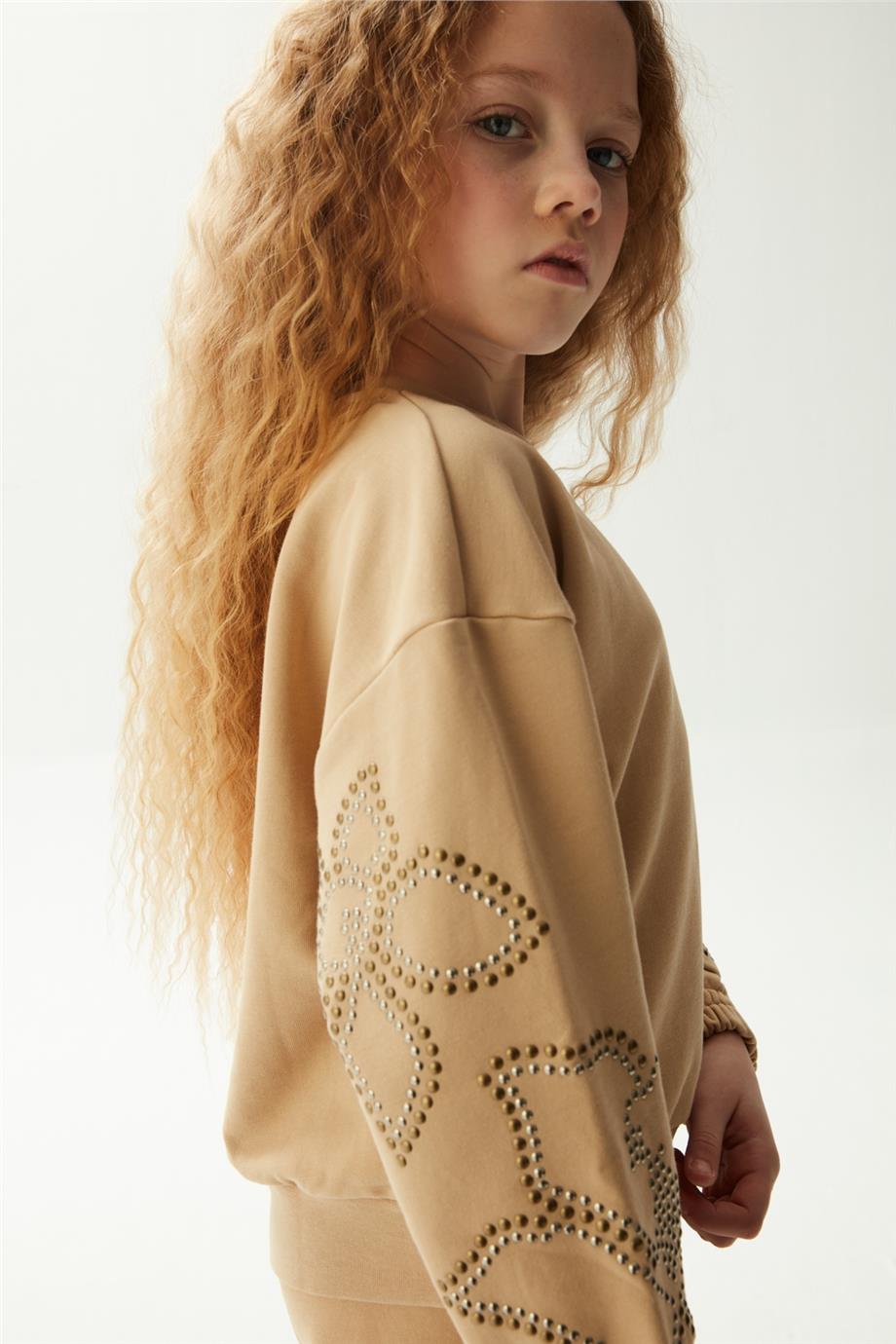 Iceberg Kız Çocuk Açık Kahve Sweatshirt