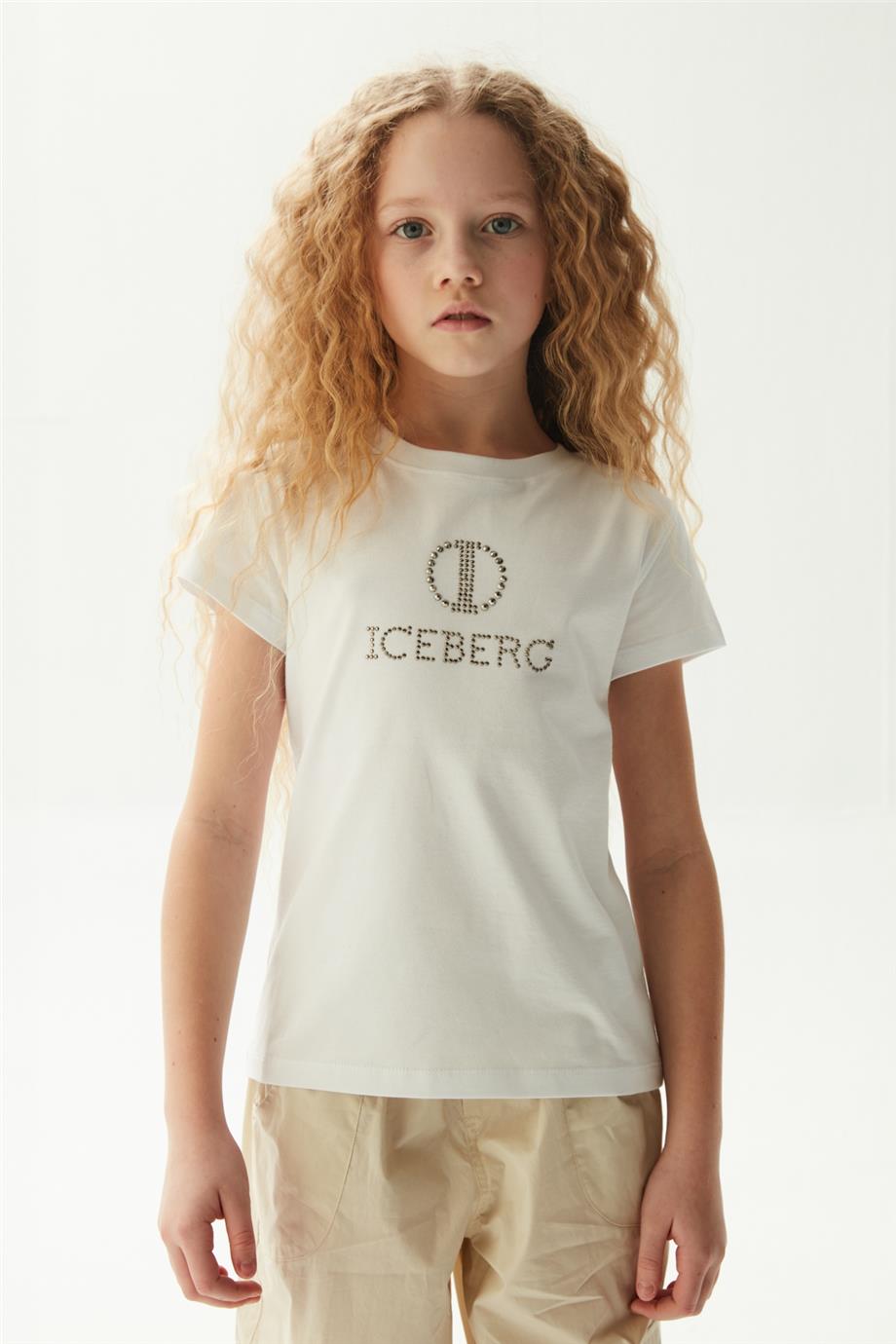 Iceberg Kız Çocuk Beyaz T-Shirt
