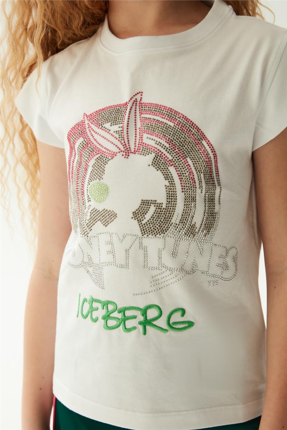 Iceberg Kız Çocuk Beyaz T-Shirt