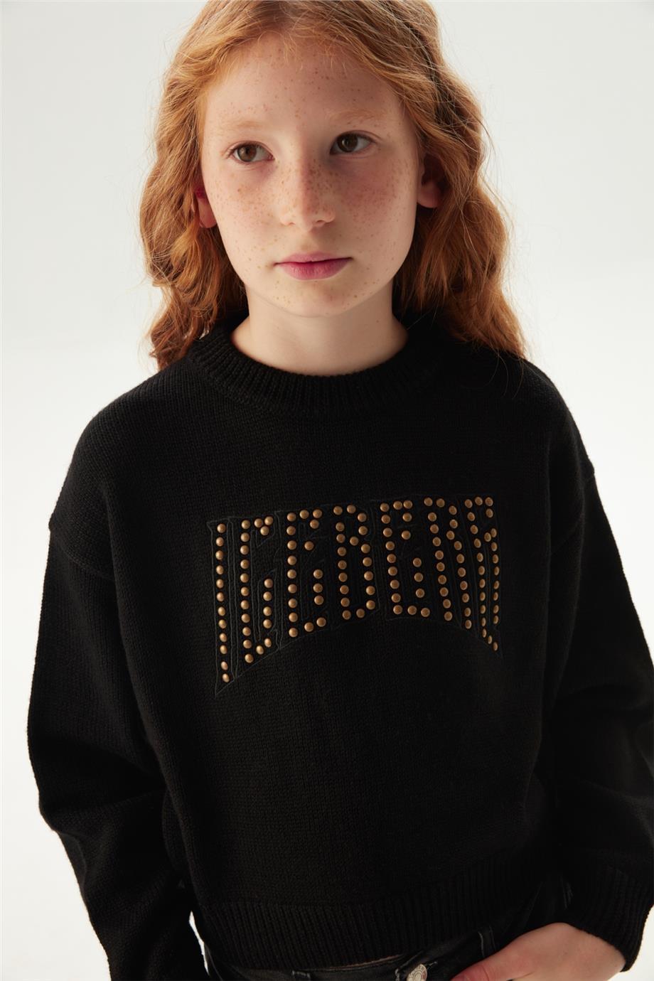 Iceberg Kız Çocuk Siyah Kazak