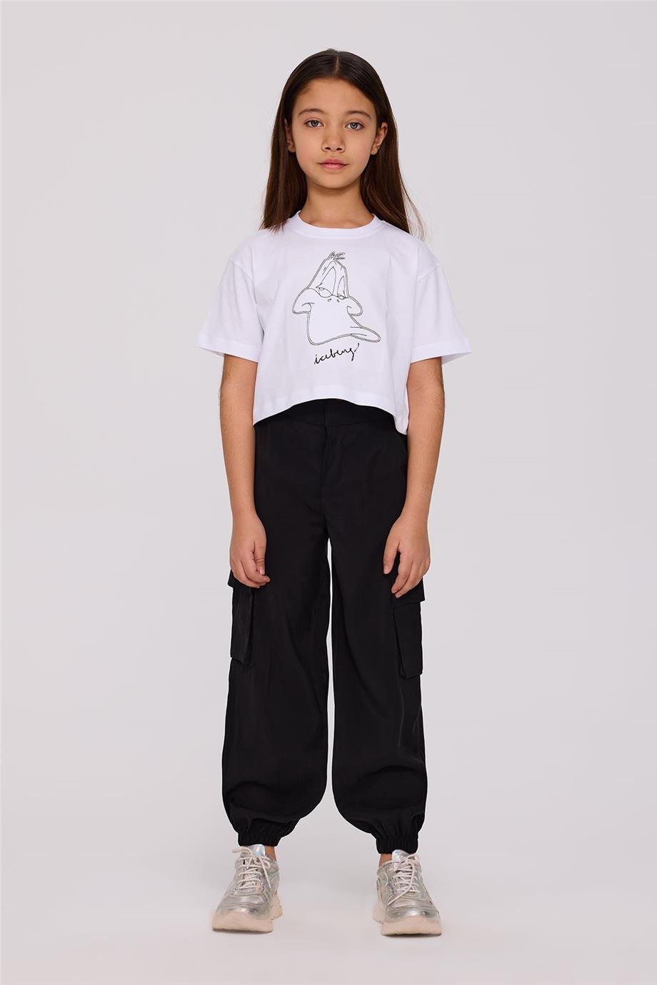Iceberg Kız Çocuk Siyah PantolonIceberg Kız Çocuk Siyah Pantolon