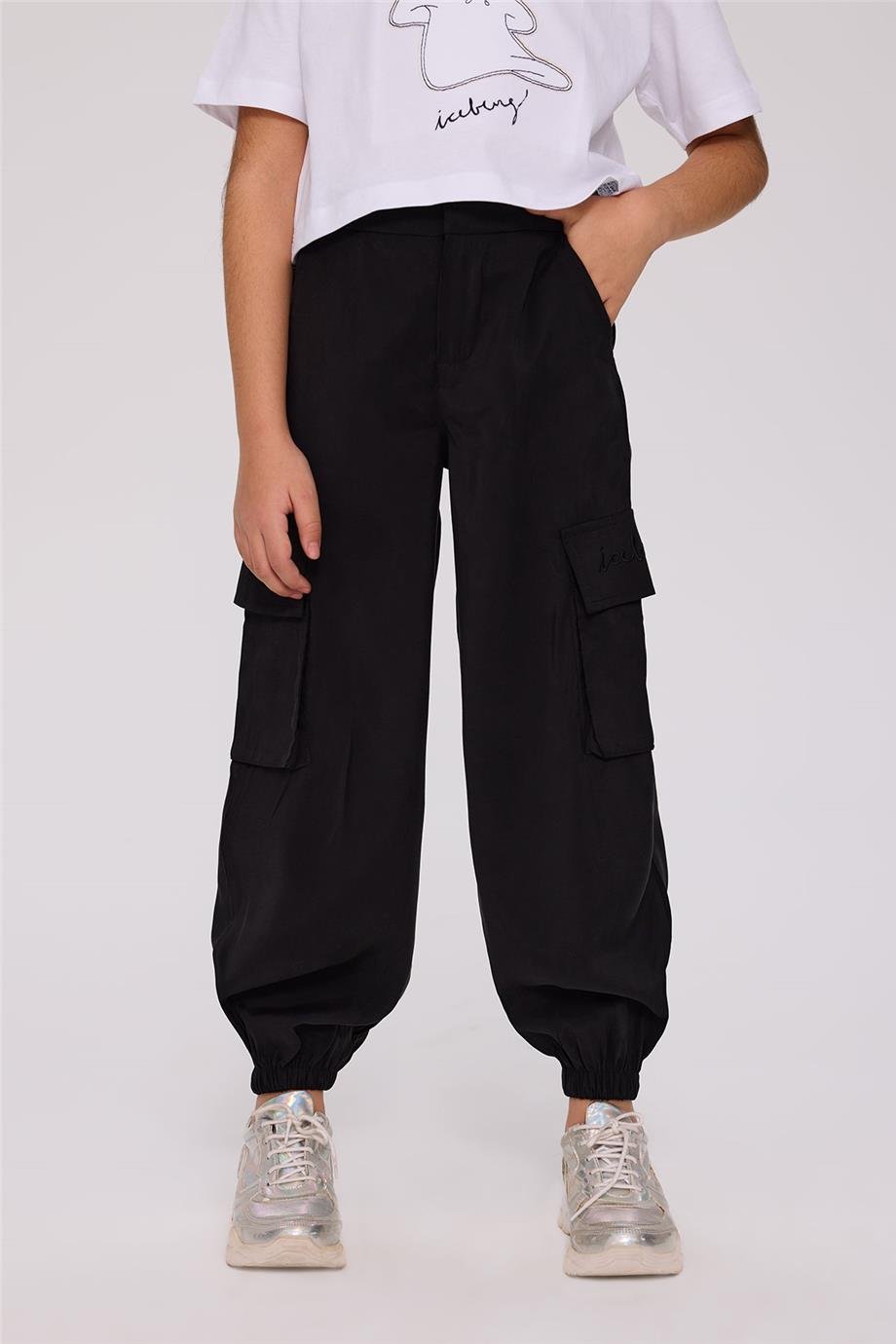 Iceberg Kız Çocuk Siyah PantolonIceberg Kız Çocuk Siyah Pantolon