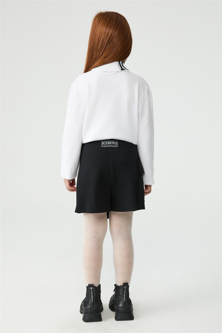 Iceberg Girl Black Shorts SkirtIceberg Girl Black Shorts Skirt