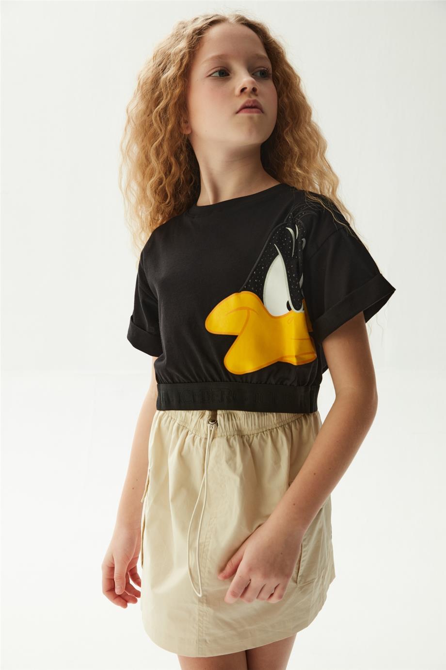 Iceberg Kız Çocuk Siyah T-Shirt