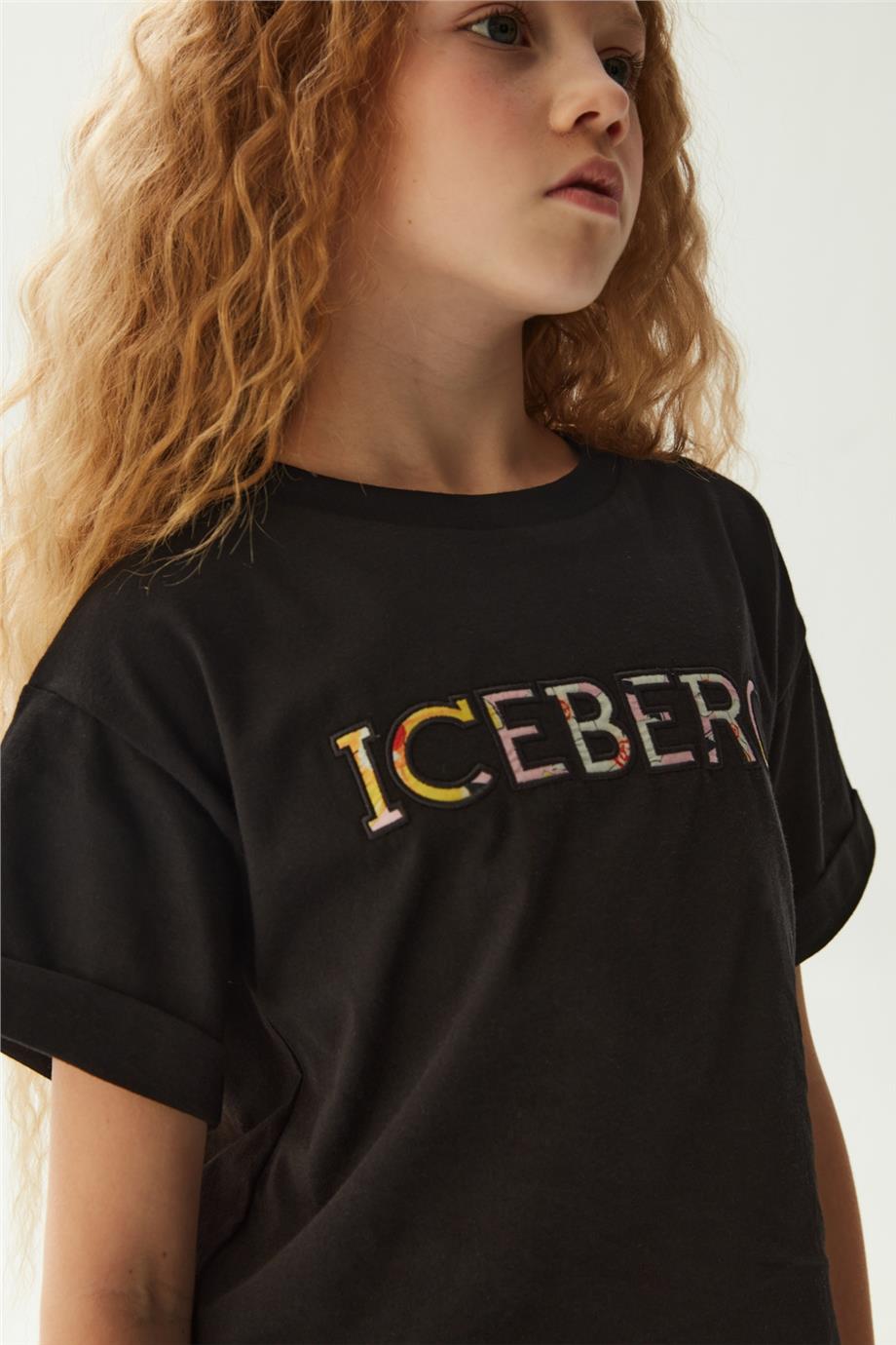 Iceberg Kız Çocuk Siyah T-Shirt