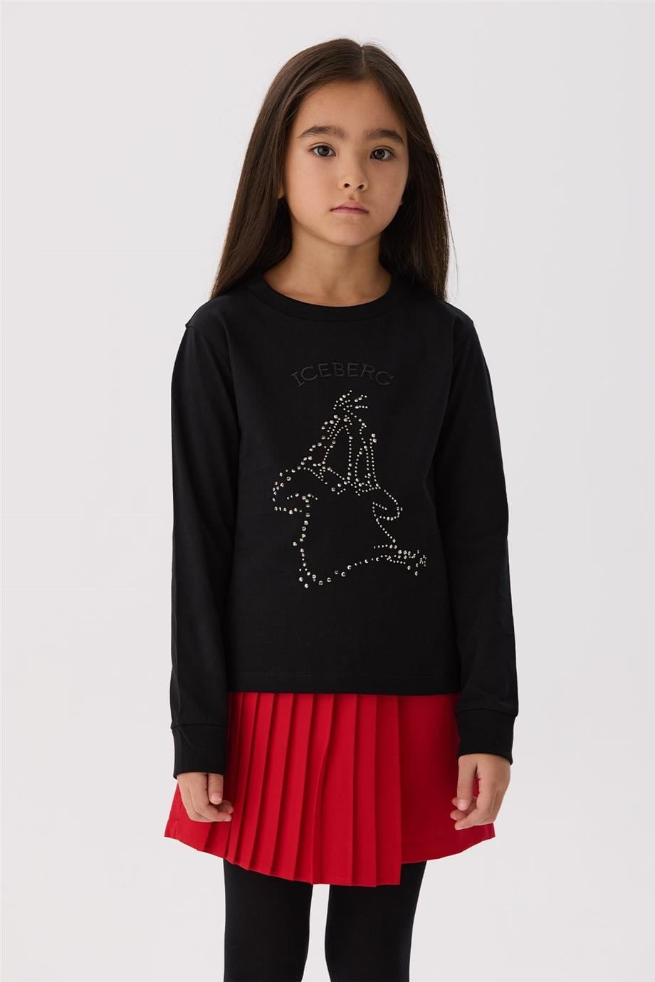Iceberg Kız Çocuk Siyah T-Shirt