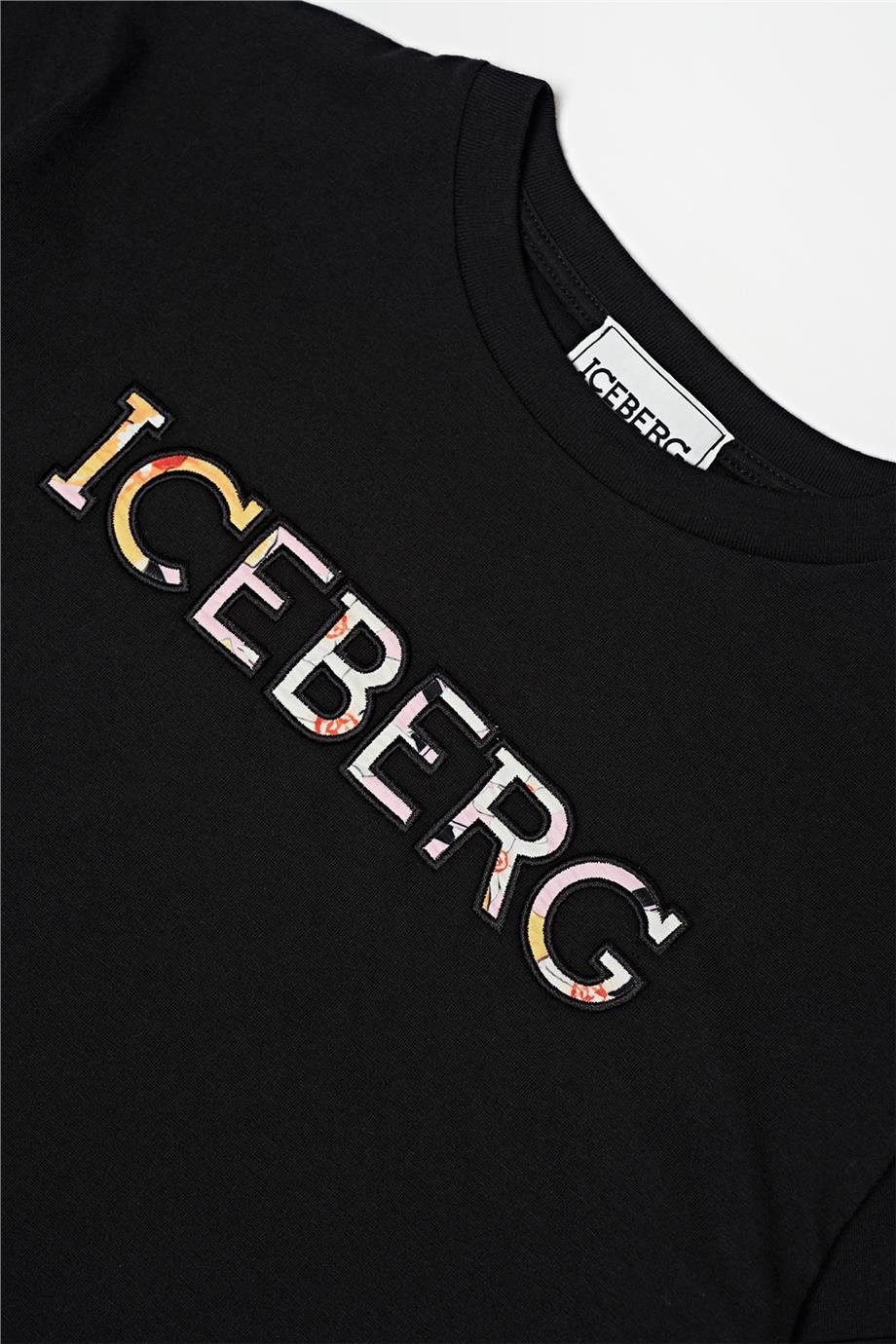 Iceberg Kız Çocuk Siyah T-Shirt