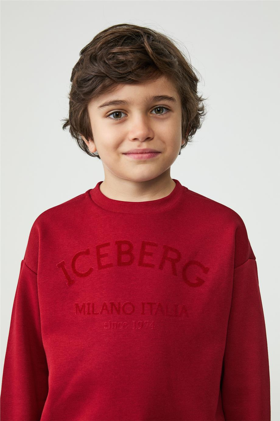 Iceberg Unisex Red Sweatshirt Iceberg Unisex Red Sweatshirt 