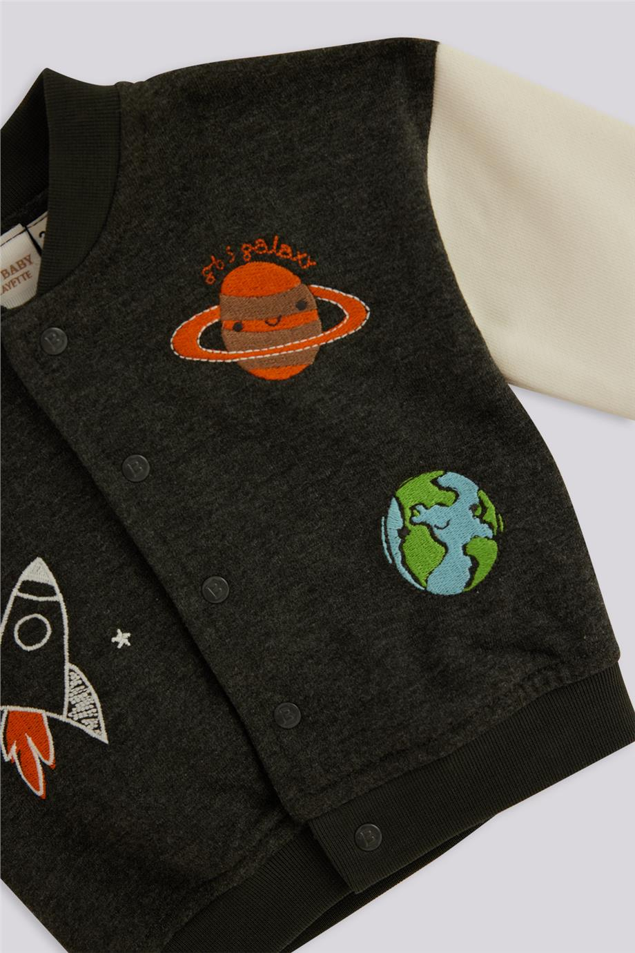 Layette Baby Boy Anthracite Tracksuit TopLayette Baby Boy Anthracite Tracksuit Top