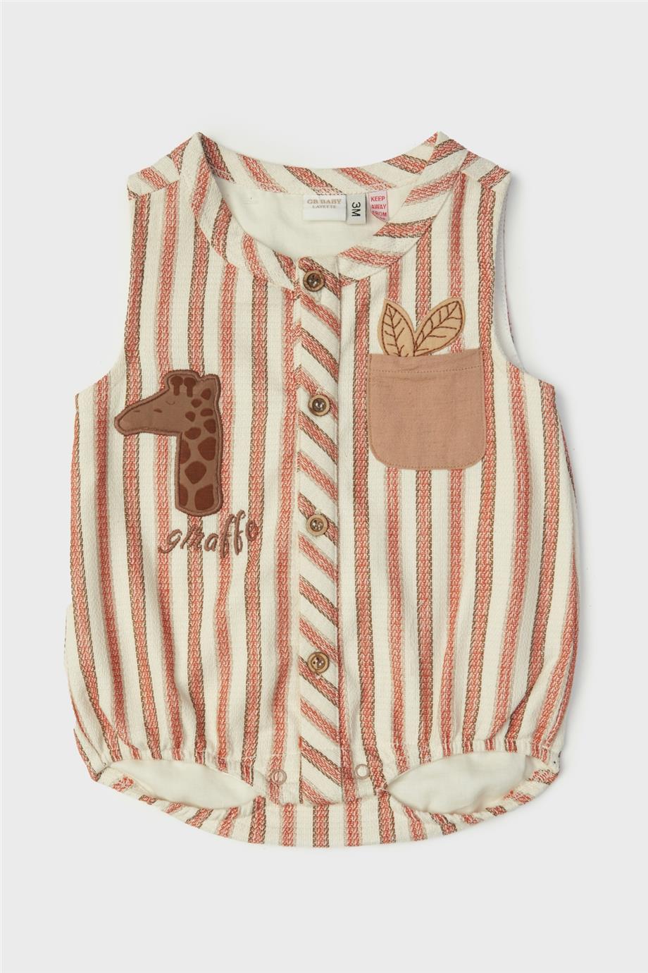 Layette Erkek Bebek Çizgili Tulum