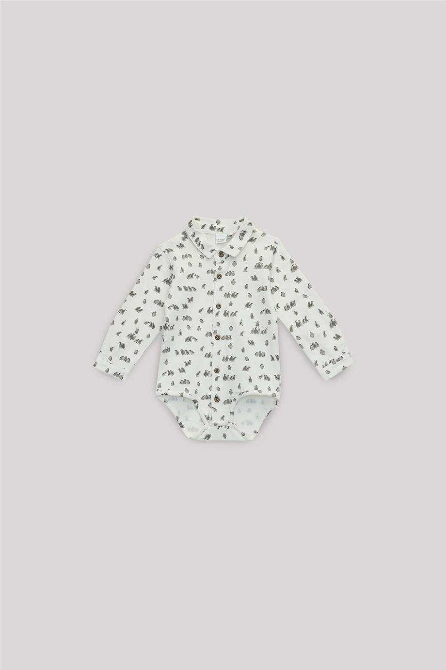 Layette Erkek Bebek Desenli Body