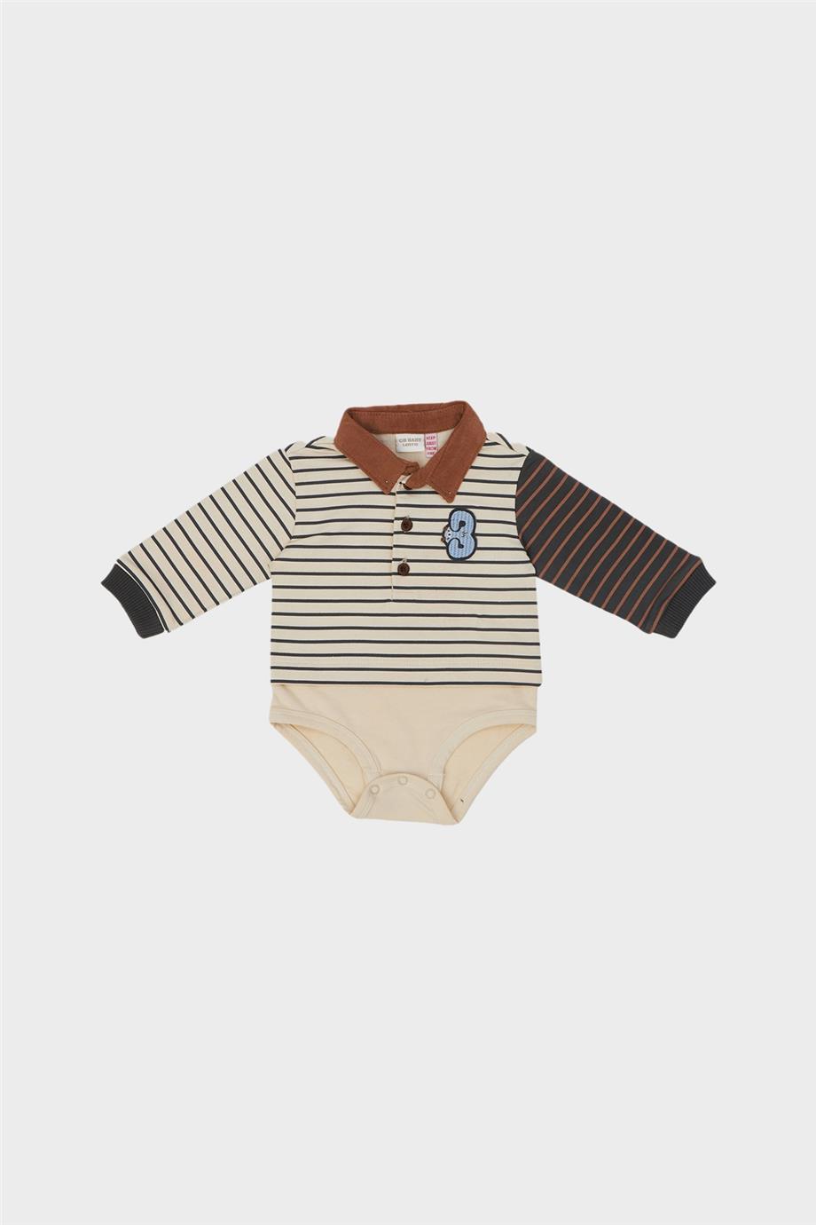 Layette Erkek Bebek Desenli Body