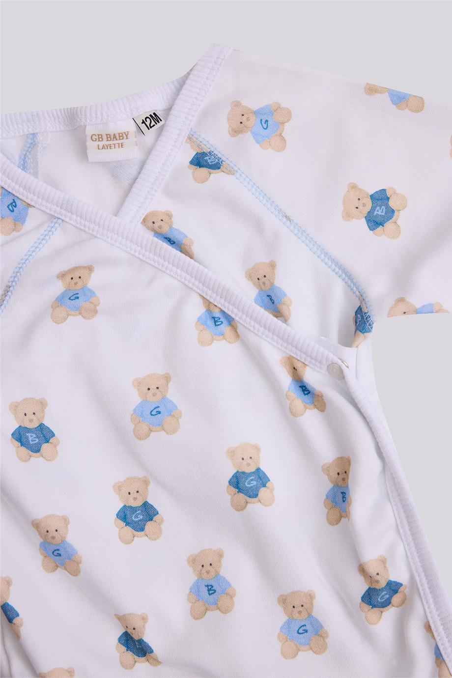 Layette Erkek Bebek Desenli BodyLayette Erkek Bebek Desenli Body