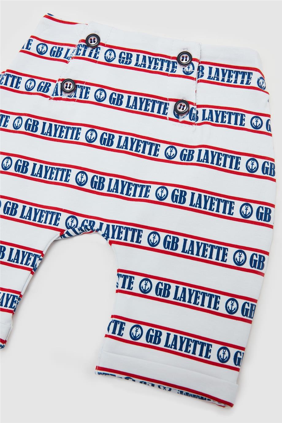 Layette Erkek Bebek Desenli Eşofman Altı