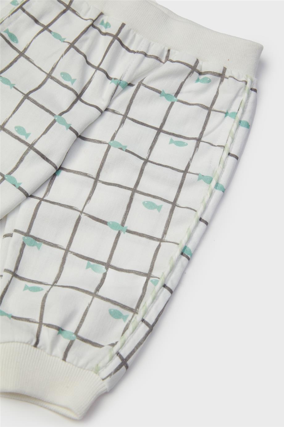 Layette Erkek Bebek Desenli Eşofman Altı