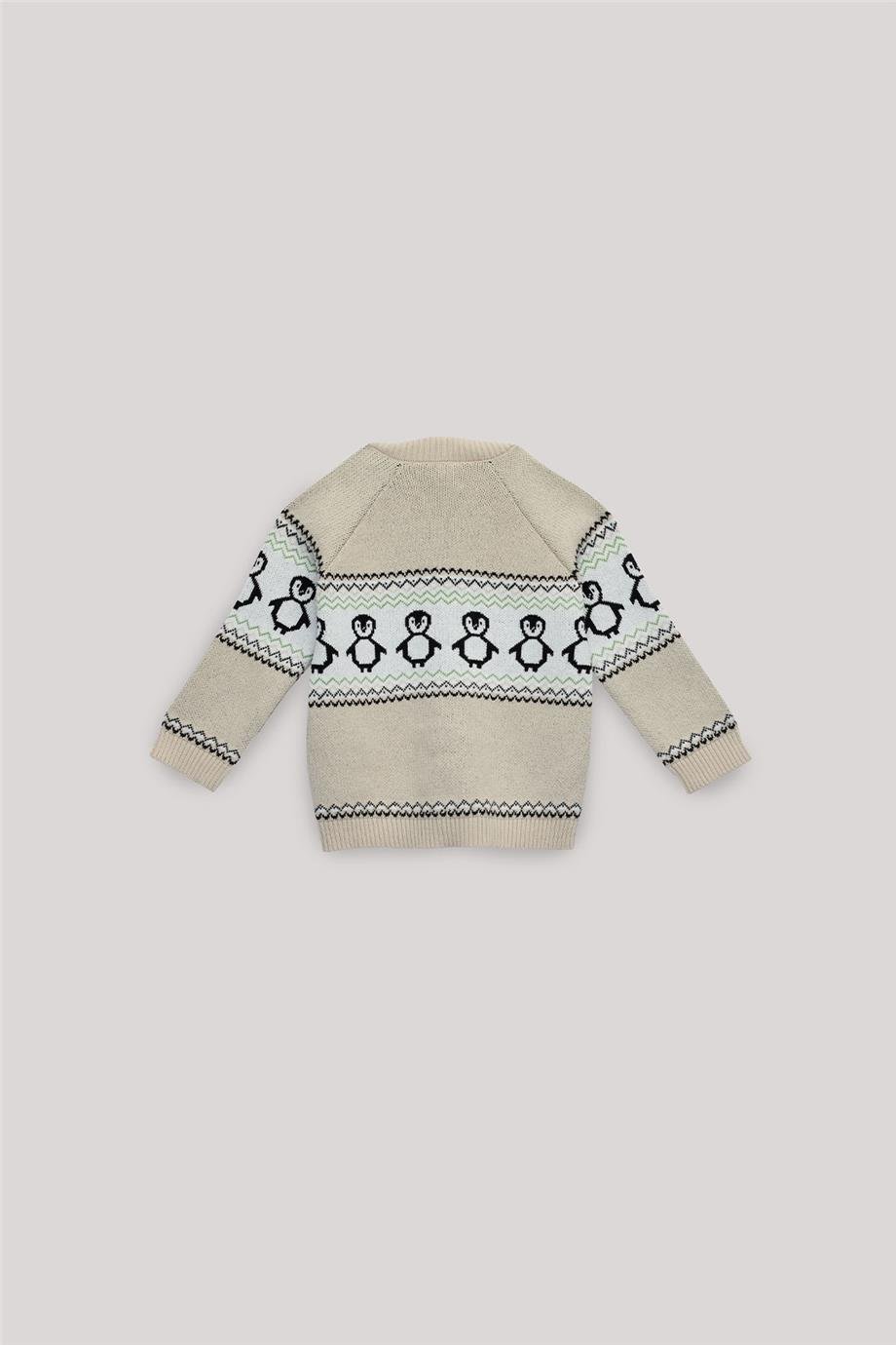 Layette Baby Boy Patterned Cardigan