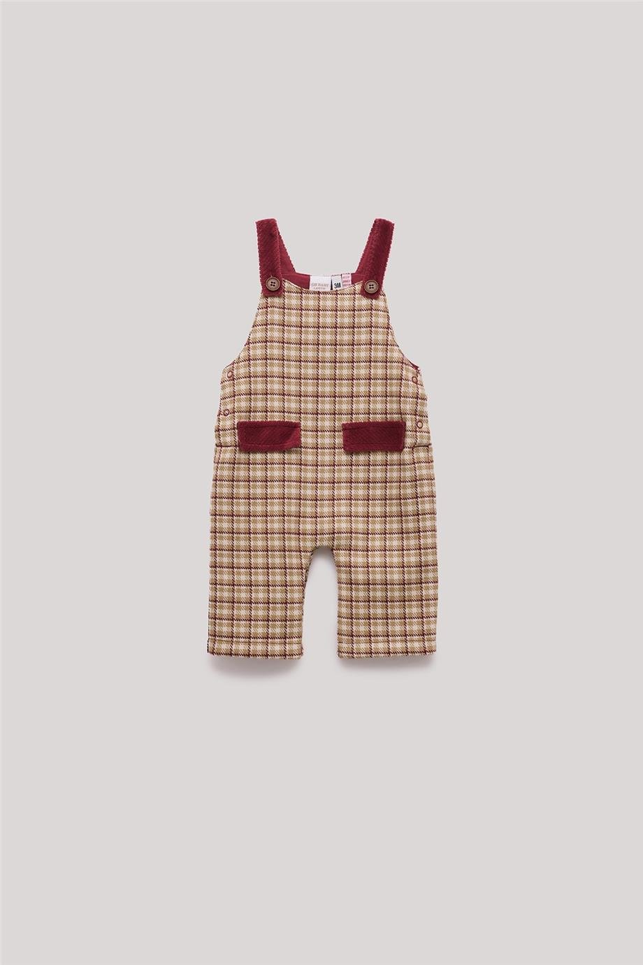 Layette Erkek Bebek Desenli Salopet