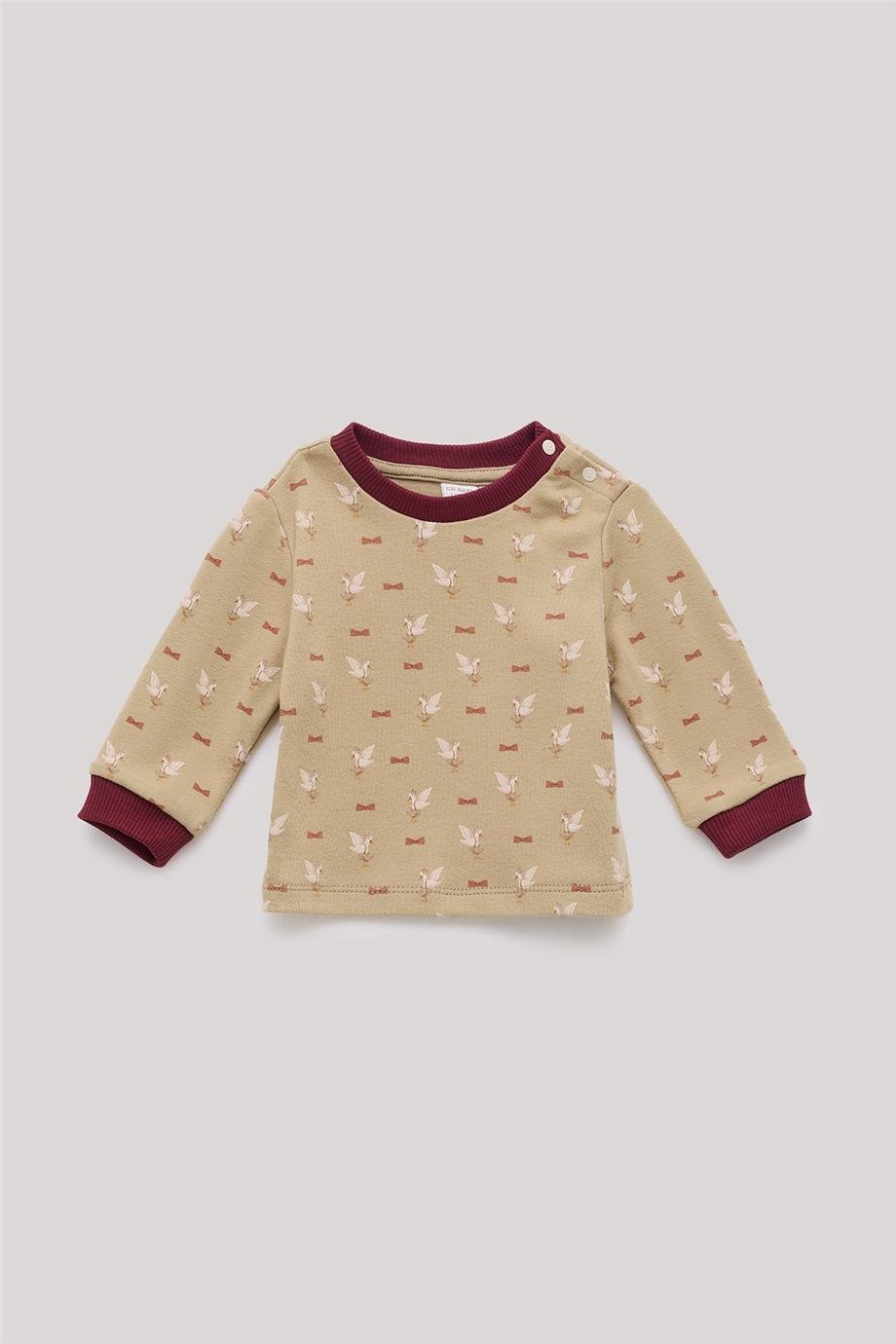 Layette Erkek Bebek Desenli Sweatshirt