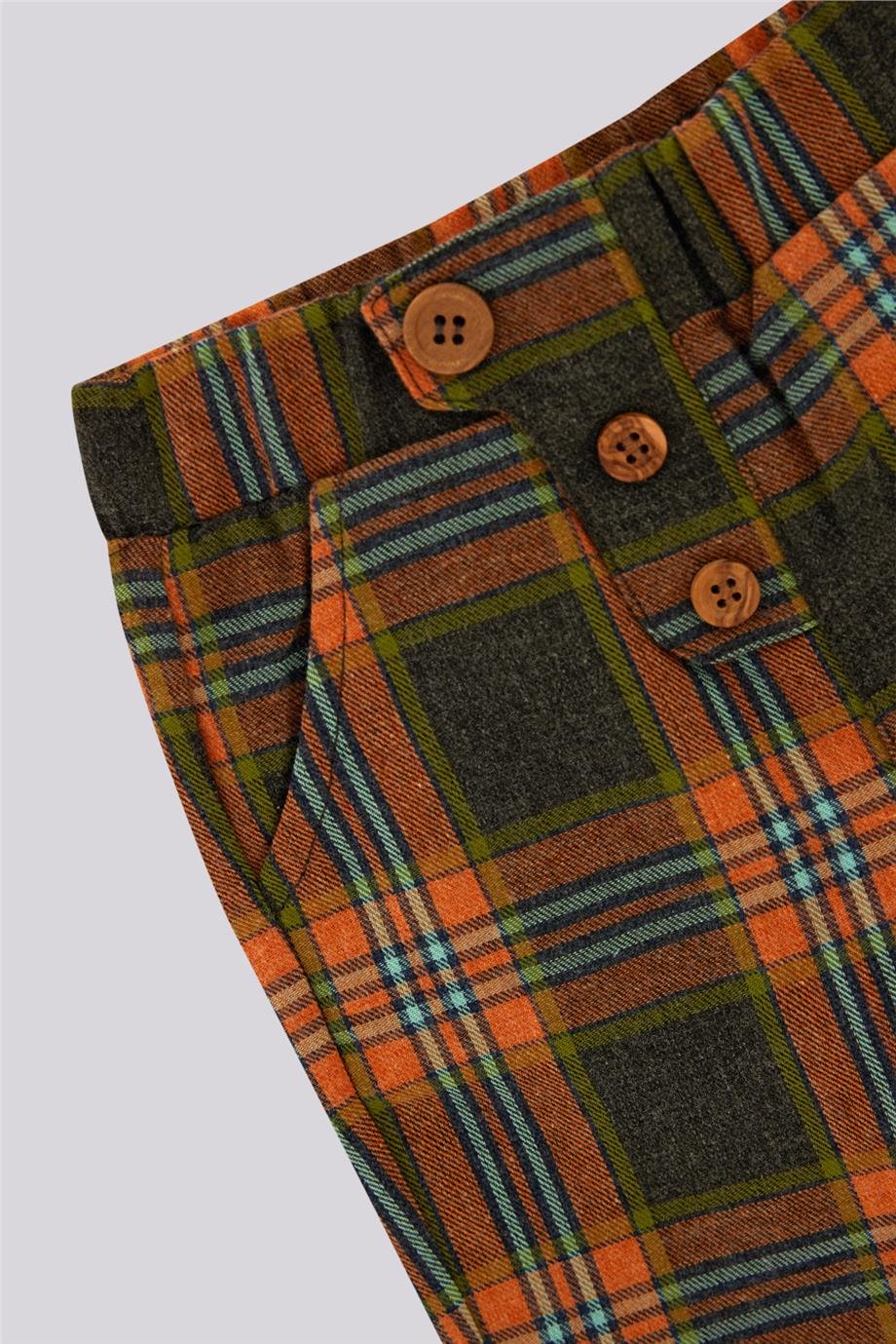 Layette Baby Boy Plaid TrousersLayette Baby Boy Plaid Trousers