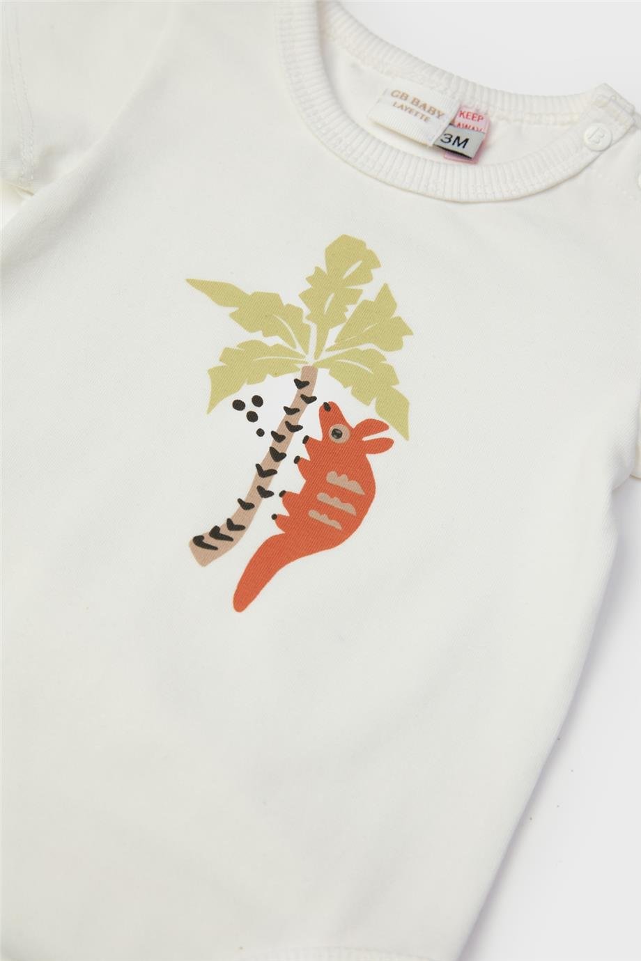 Layette Erkek Bebek Ekru Body