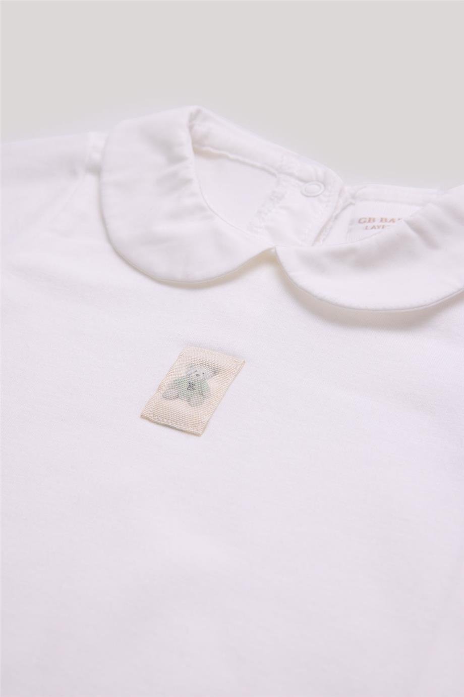 Layette Erkek Bebek Ekru Body