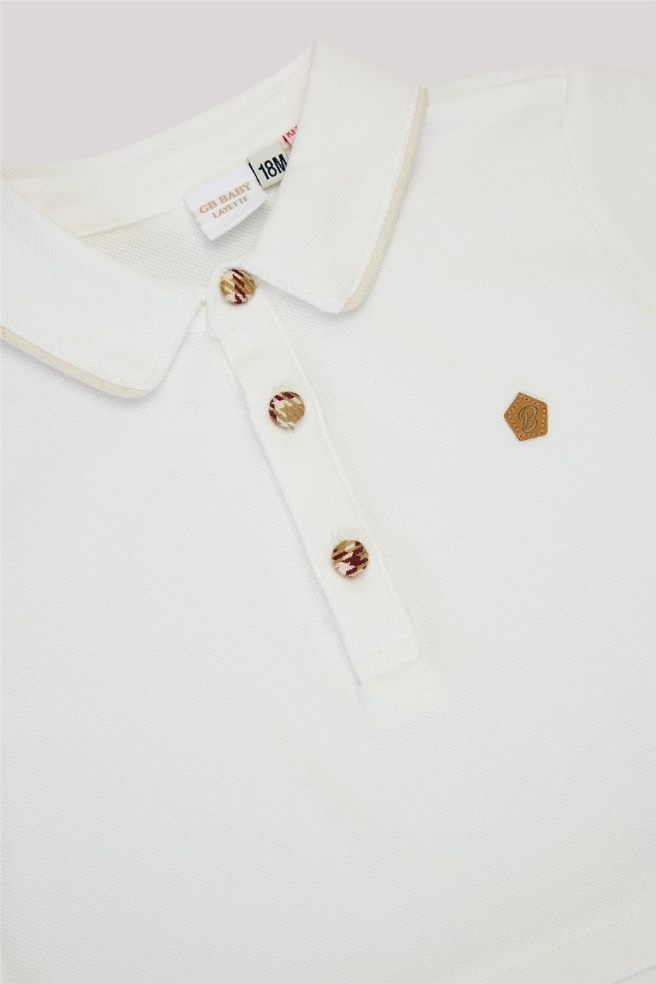 Layette Erkek Bebek Ekru Gömlek