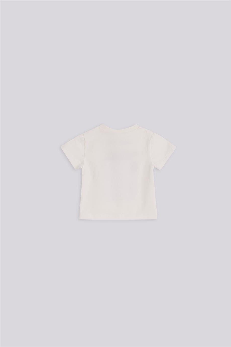 Layette Baby Boy Ecru Tshirt Layette Baby Boy Ecru Tshirt 