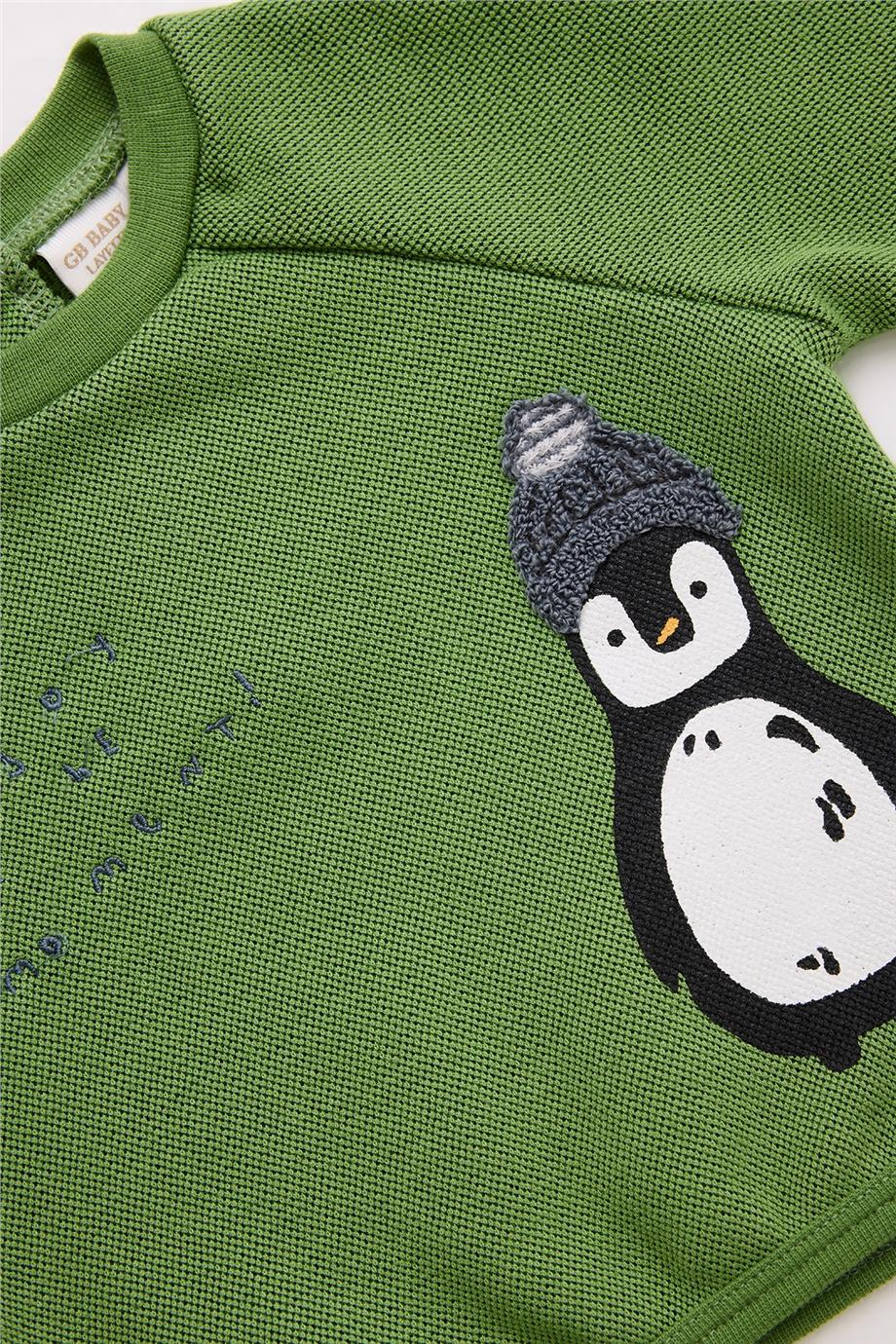 Layette Erkek Bebek Haki Sweatshirt