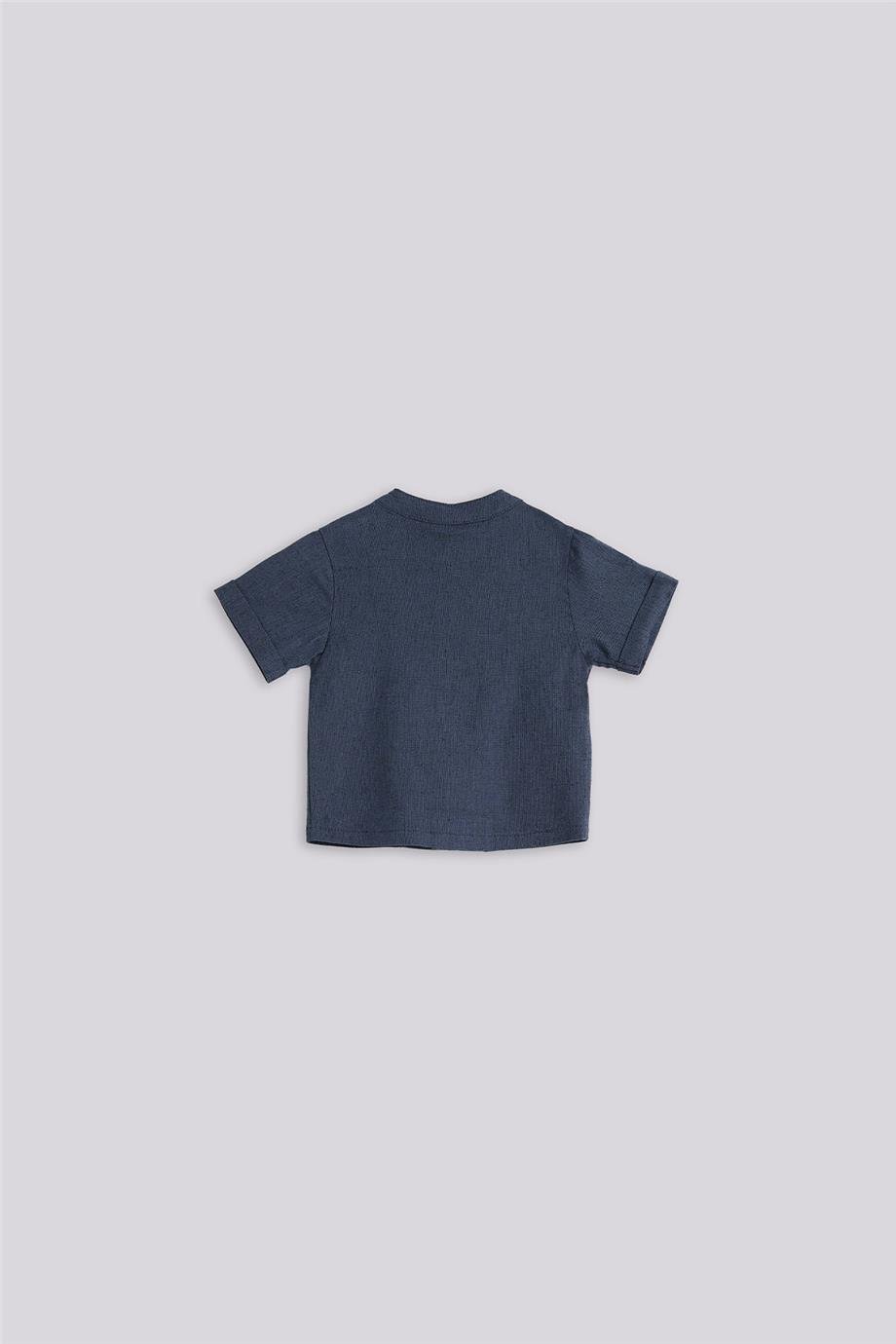 Layette Erkek Bebek Lacivert GömlekLayette Erkek Bebek Lacivert Gömlek