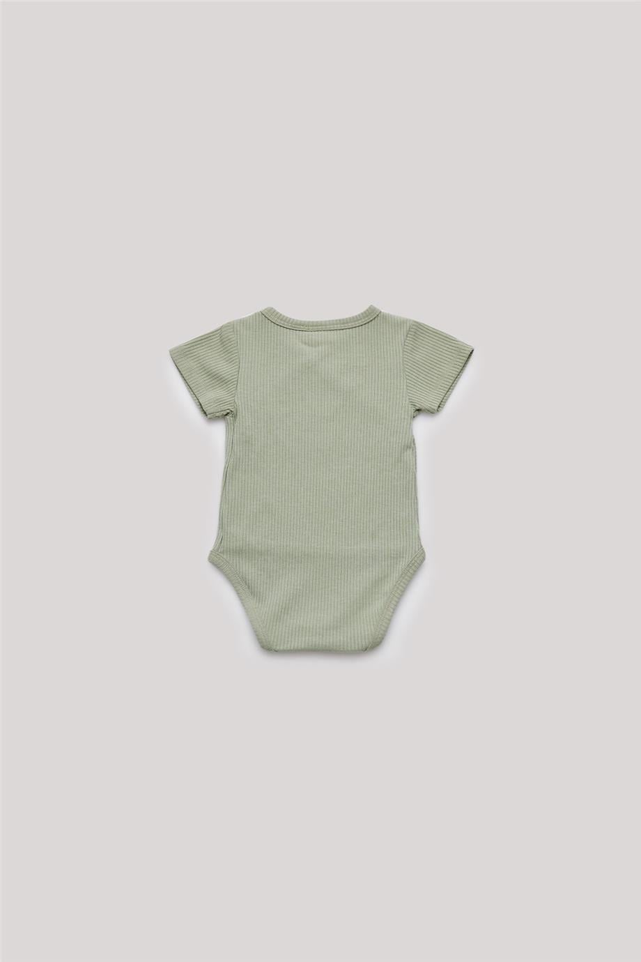Layette Erkek Bebek Yeşil Body