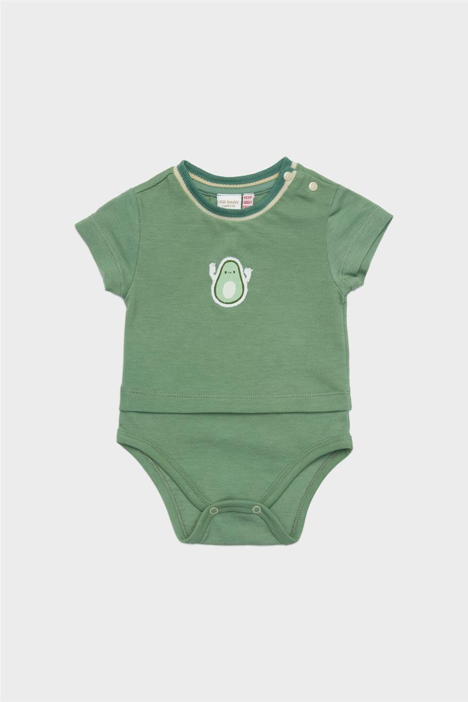 Layette Erkek Bebek Yeşil Body