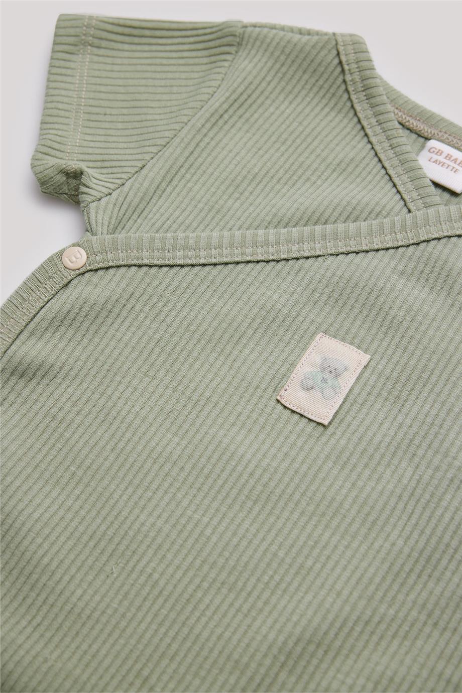 Layette Erkek Bebek Yeşil Body