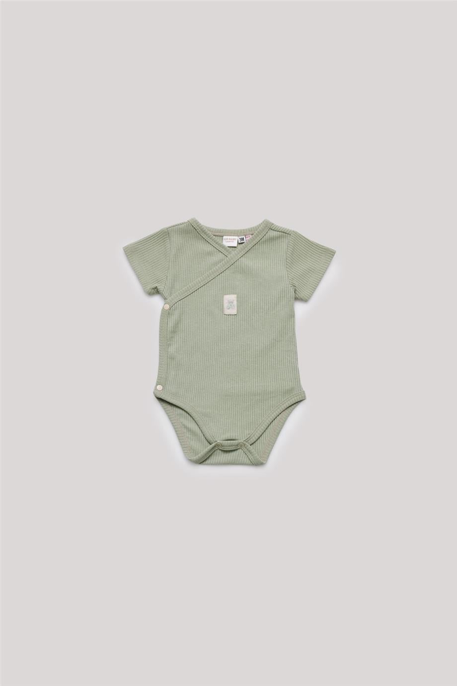 Layette Erkek Bebek Yeşil Body