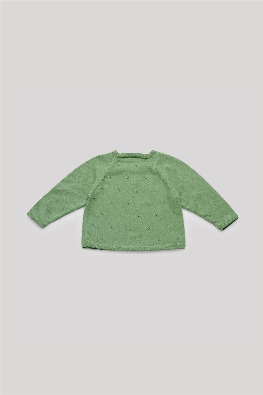 Layette Erkek Bebek Yeşil Kazak