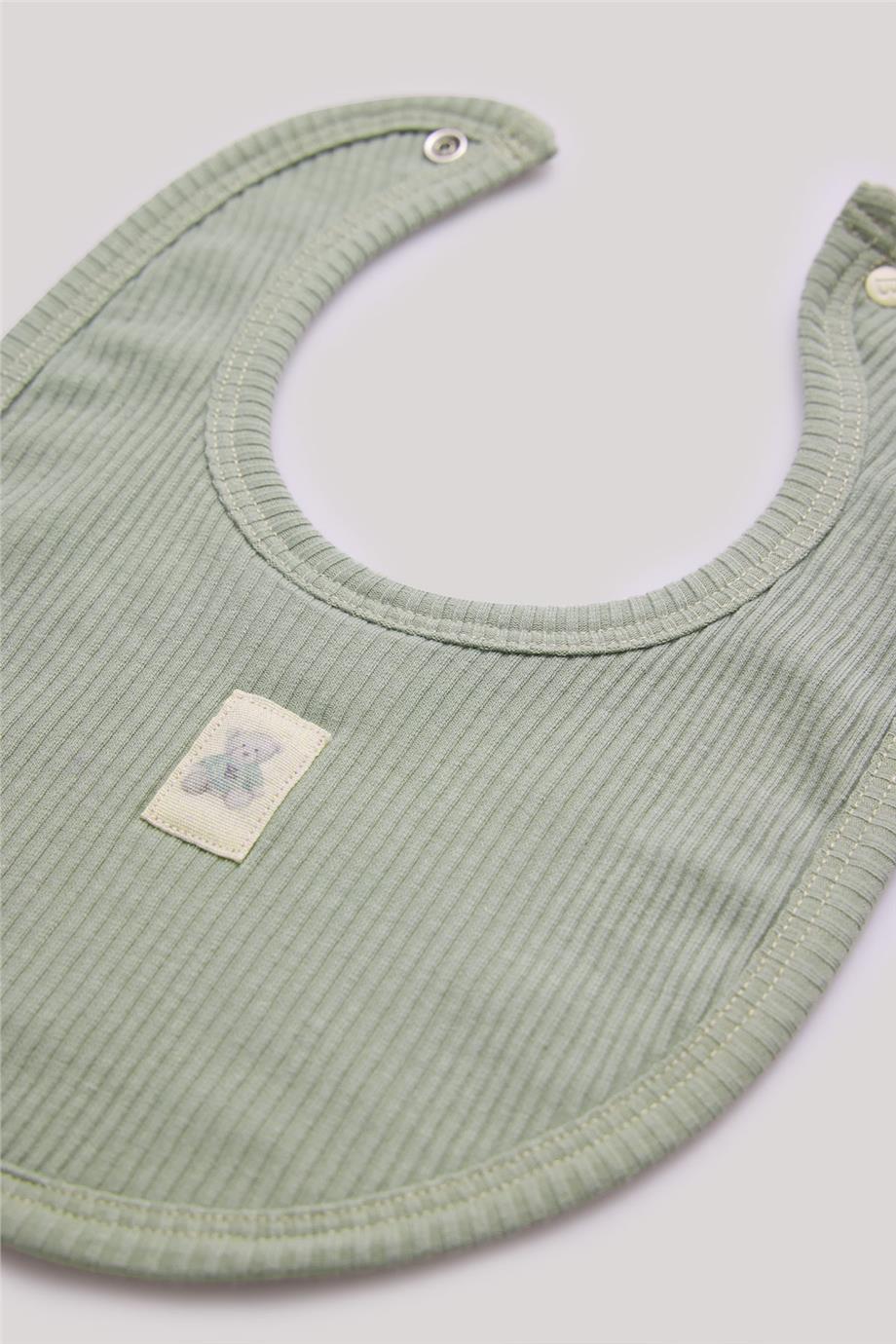 Layette Erkek Bebek Yeşil Önlük