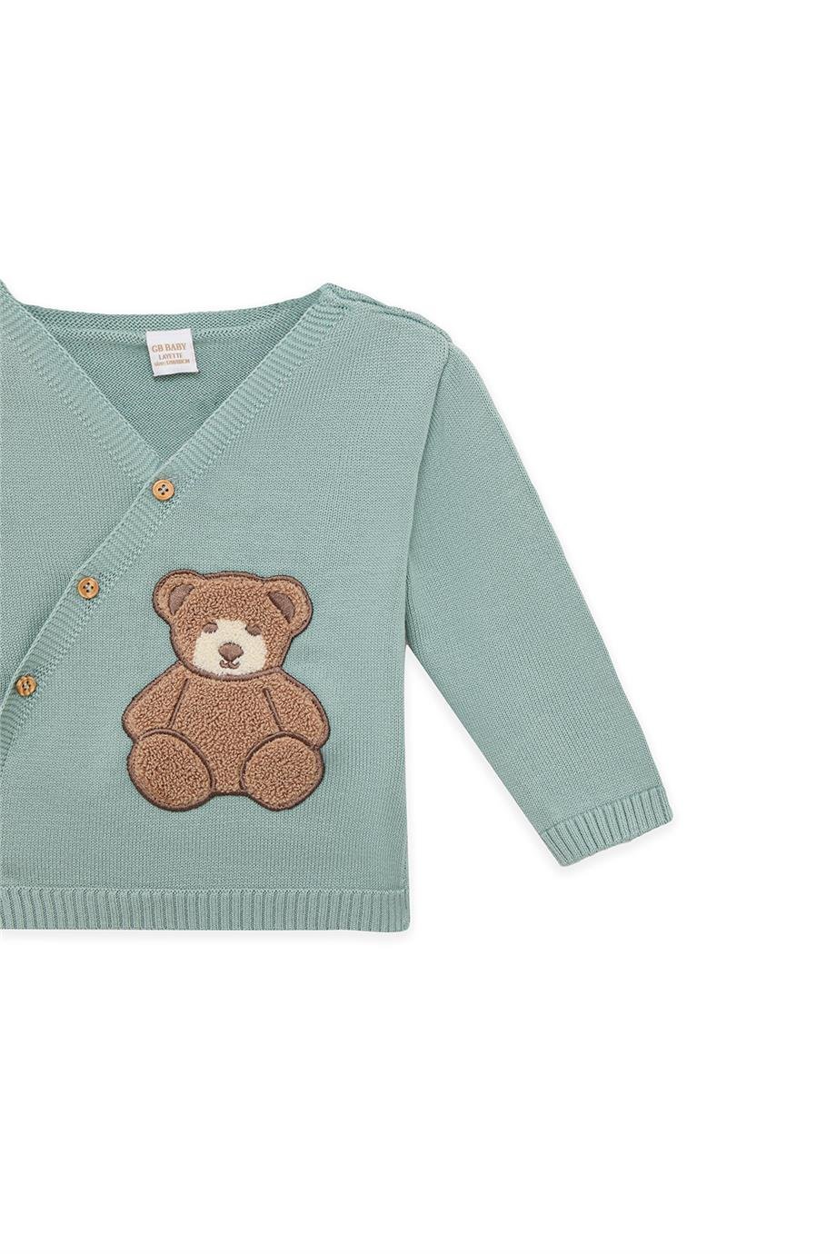 Layette Baby Boy Green Knitwear SetLayette Baby Boy Green Knitwear Set