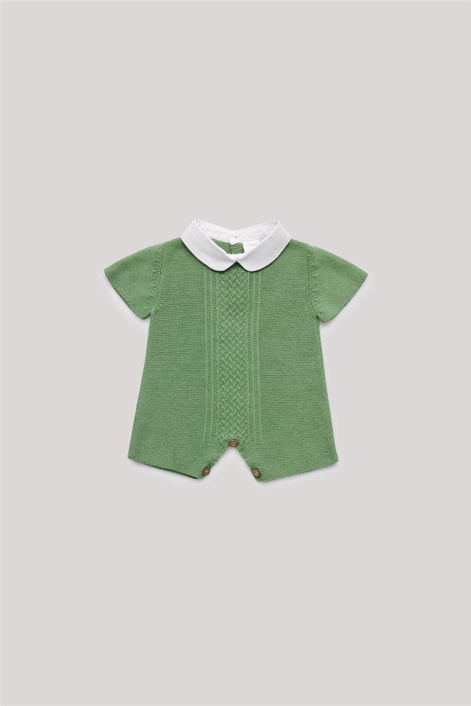 Layette Erkek Bebek Yeşil Tulum