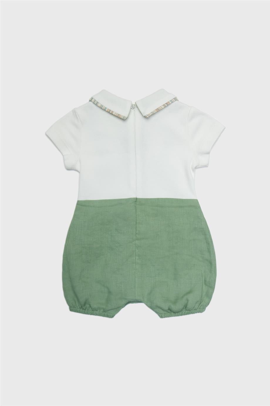 Layette Erkek Bebek Yeşil Tulum