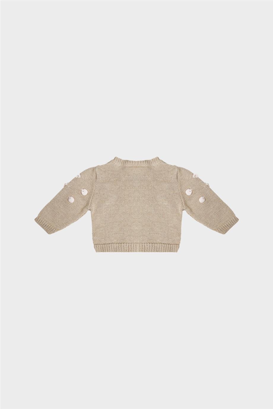Layette Kız Bebek Bej Hırka