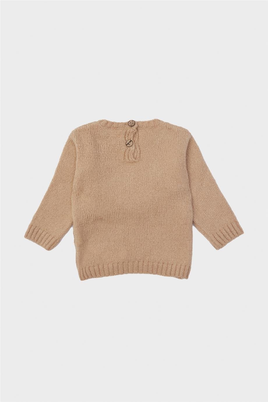 Layette Kız Bebek Bej Kazak