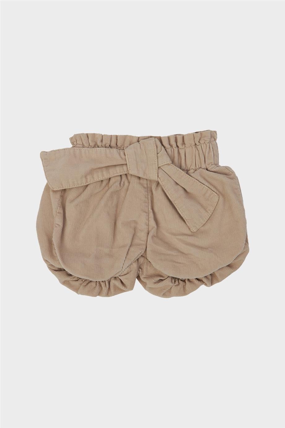 Layette Kız Bebek Bej Şort