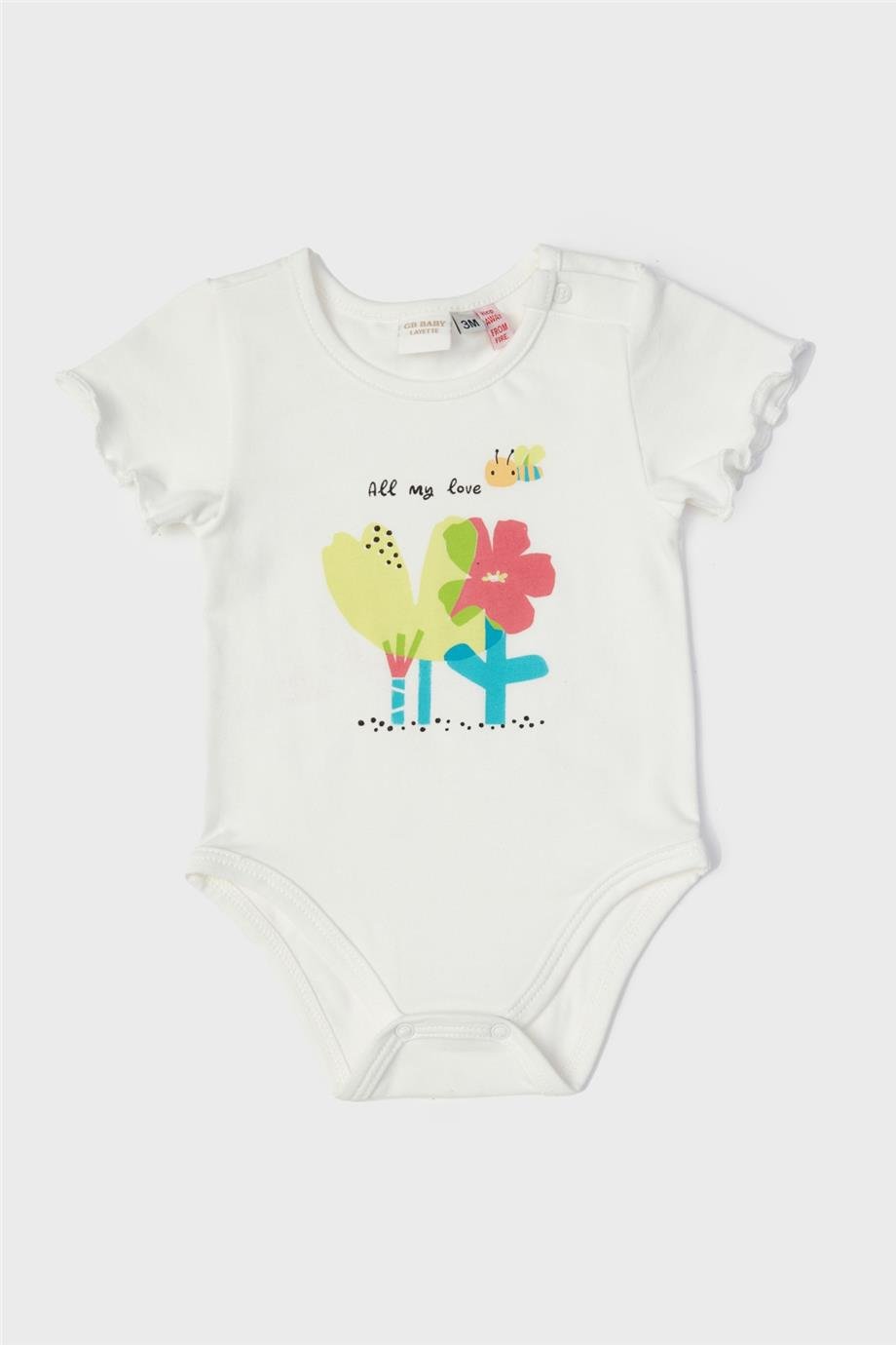 Layette Kız Bebek Beyaz Body