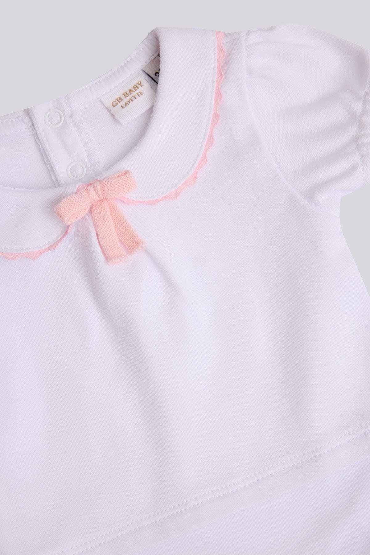 Layette Kız Bebek Beyaz BodyLayette Kız Bebek Beyaz Body