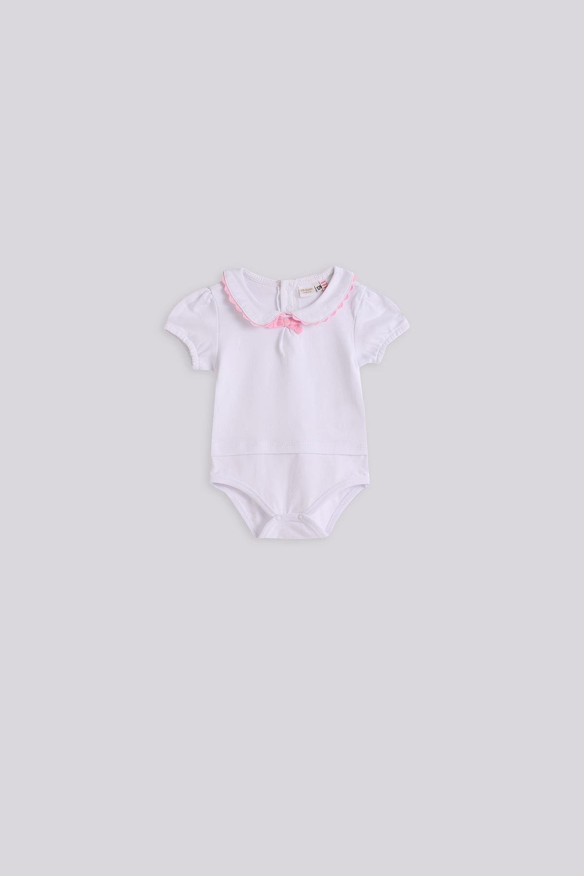 Layette Kız Bebek Beyaz BodyLayette Kız Bebek Beyaz Body