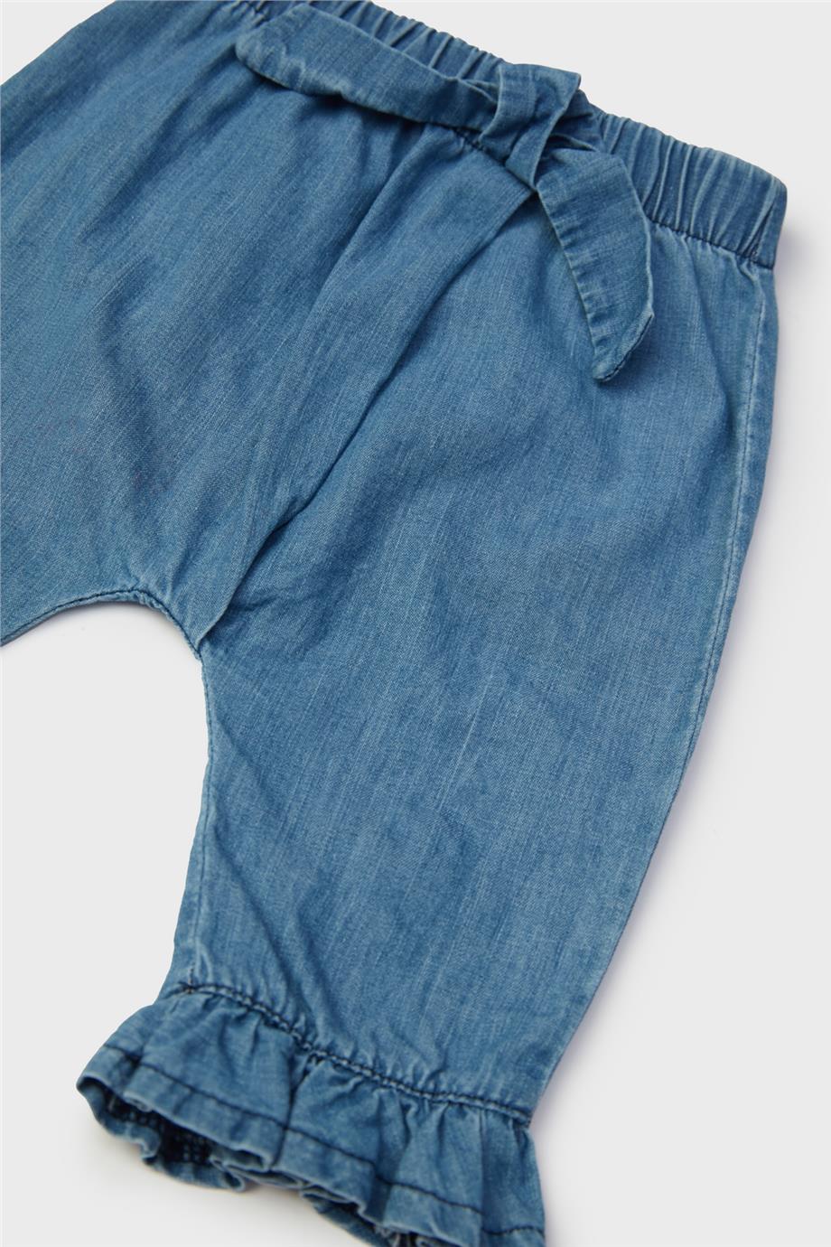Layette Kız Bebek Denim Pantolon