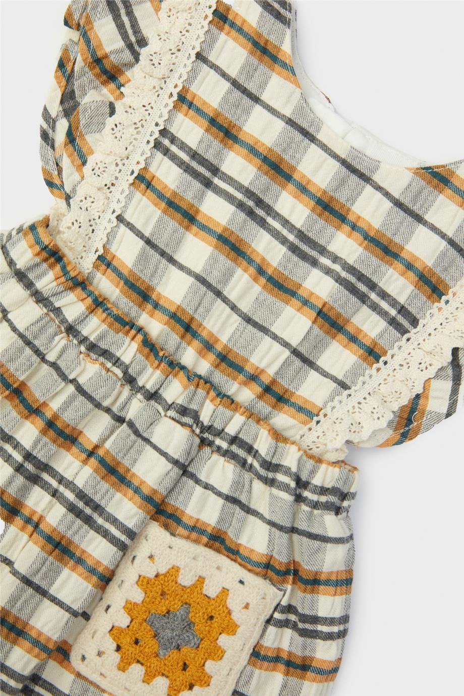 Layette Kız Bebek Desenli Elbise