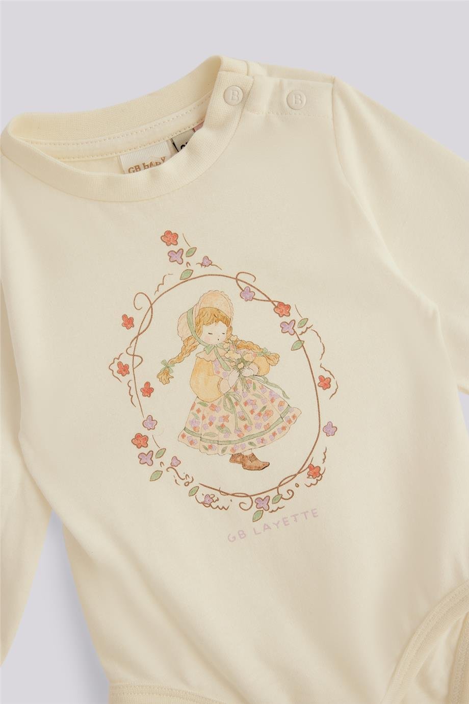 Layette Kız Bebek Ekru BodyLayette Kız Bebek Ekru Body