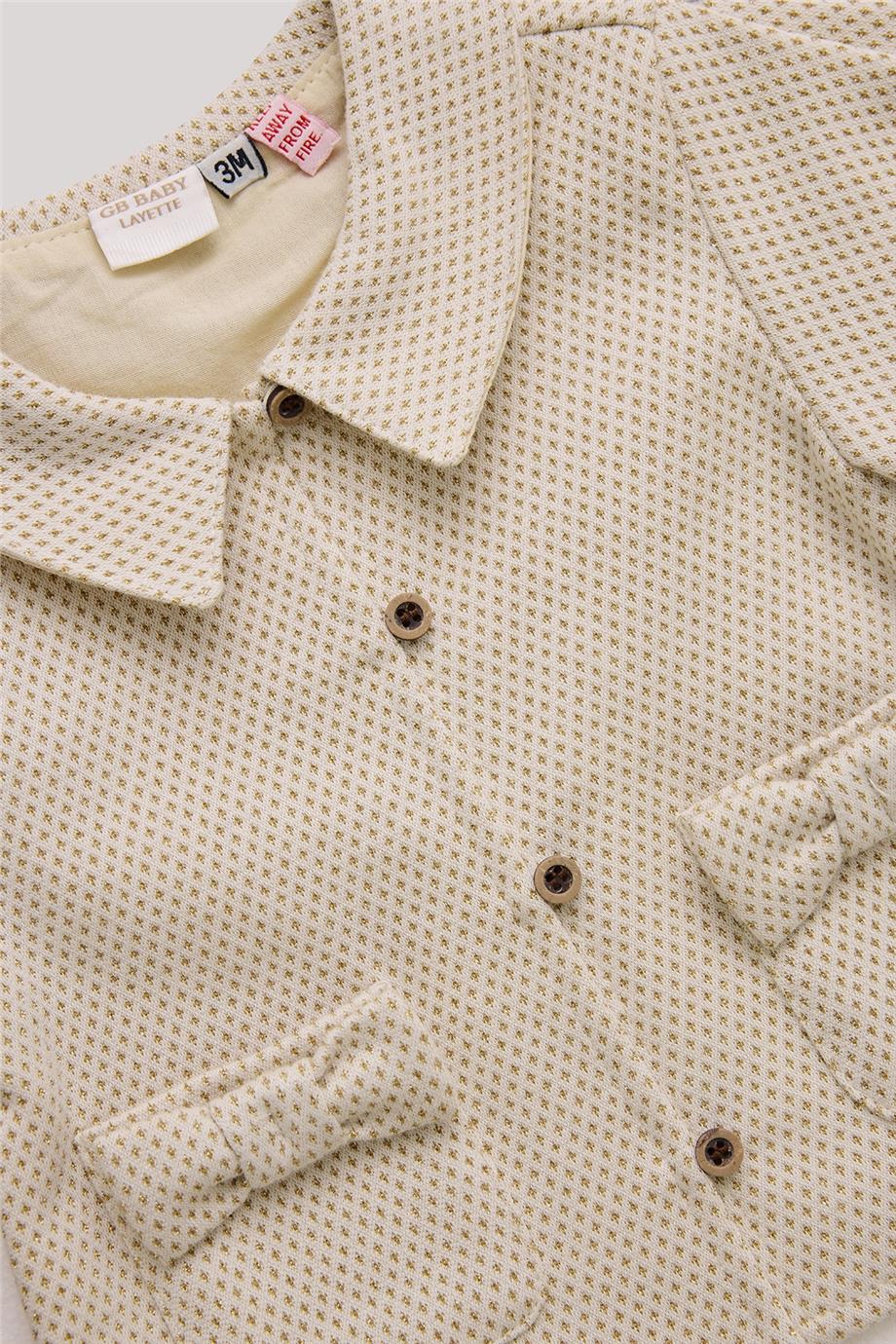 Layette Kız Bebek Ekru Eşofman Üstü