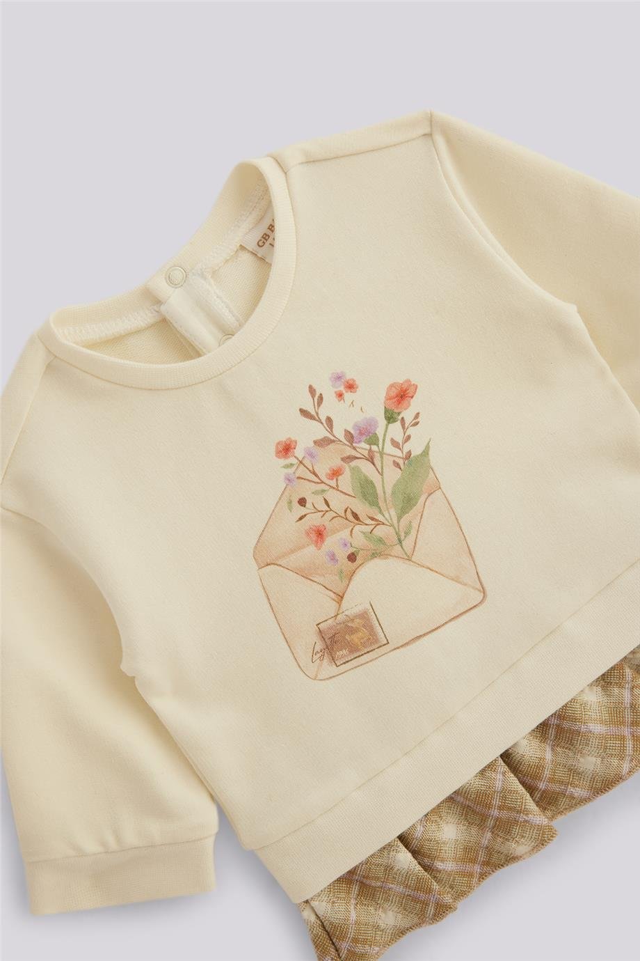 Layette Kız Bebek Ekru SweatshirtLayette Kız Bebek Ekru Sweatshirt