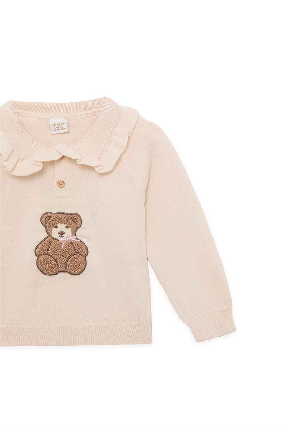 Layette Baby Girl Ecru Knitwear SetLayette Baby Girl Ecru Knitwear Set